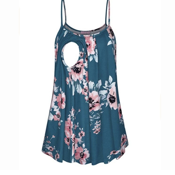 Tops - XL NWOT turquoise nursing tank